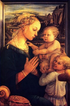 Virgin with children Christian Filippino Lippi Oil Paintings